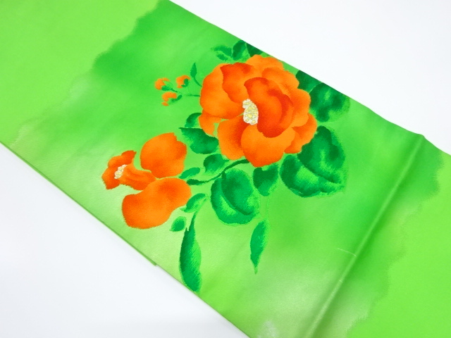 JAPANESE NAGOYA OBI / WOVEN FLOWER